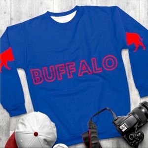 Blue buffalo bills crewneck sweatshirt